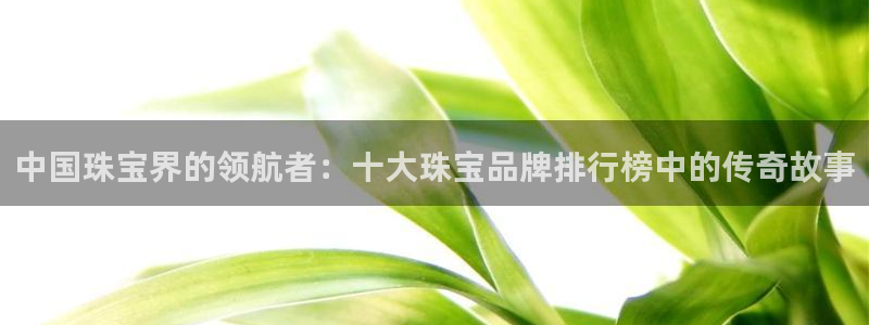 开丰娱乐登入地址：中国珠宝界的领航者：十大珠宝品牌排行榜中的传奇故事