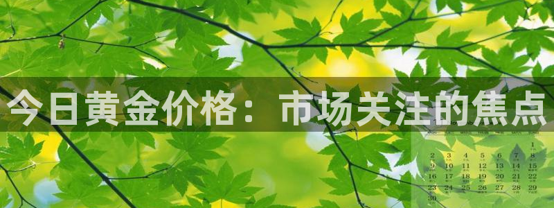 开丰娱乐地址：今日黄金价格：市场关注的焦点