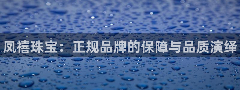 开丰娱乐官网：凤禧珠宝：正规品牌的保障与品质演绎