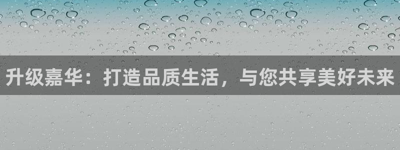 开丰娱乐登录地址入口：升级嘉华：打造品质生活，与您共享美好未来