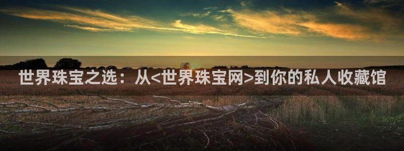 开丰娱乐乙833_43：世界珠宝之选：从<世界珠宝网>到你的私人收藏馆