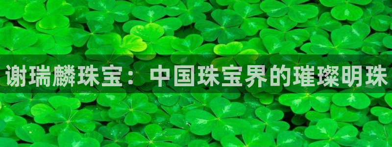 开丰娱乐下：谢瑞麟珠宝：中国珠宝界的璀璨明珠