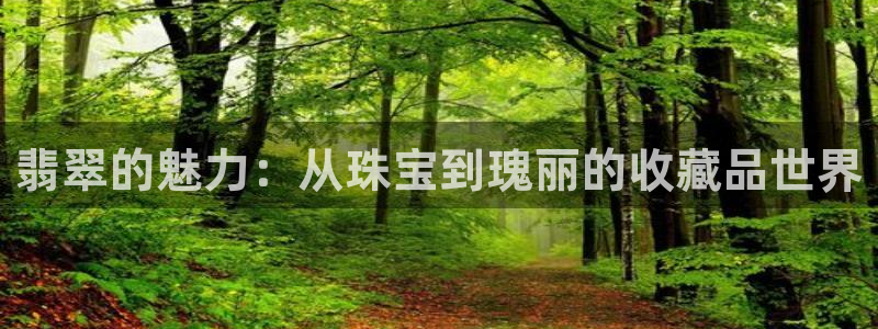 开丰娱乐官网平台电话：翡翠的魅力：从珠宝到瑰丽的收藏品世界