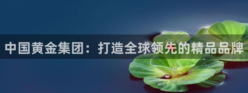 开丰娱乐平台注册地址：中国黄金集团：打造全球领先的精品品牌