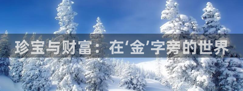 开丰娱乐登入地址是什么：珍宝与财富：在‘金’字旁的世界